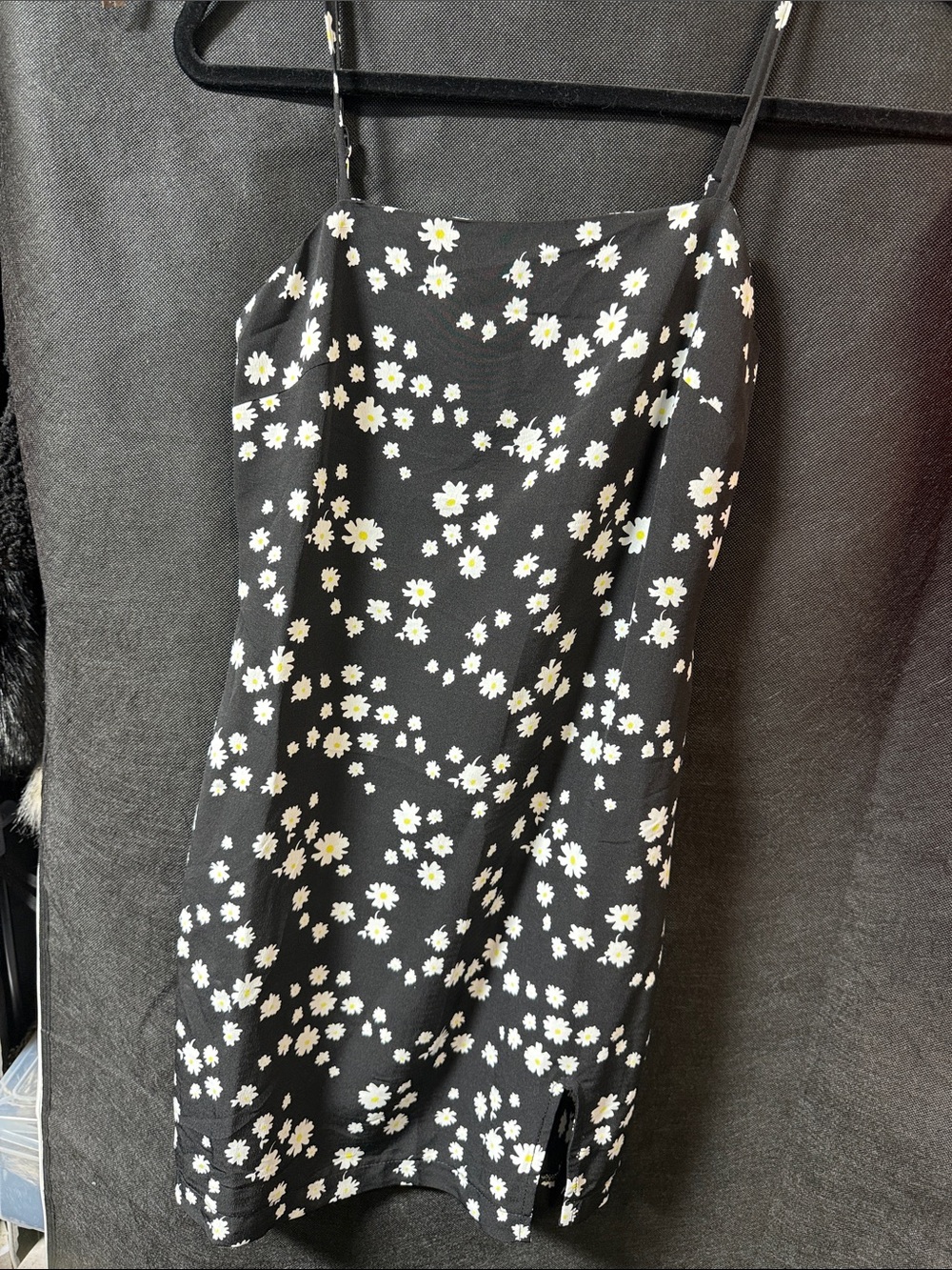 Princess Polly Black Daisy Slip Dress